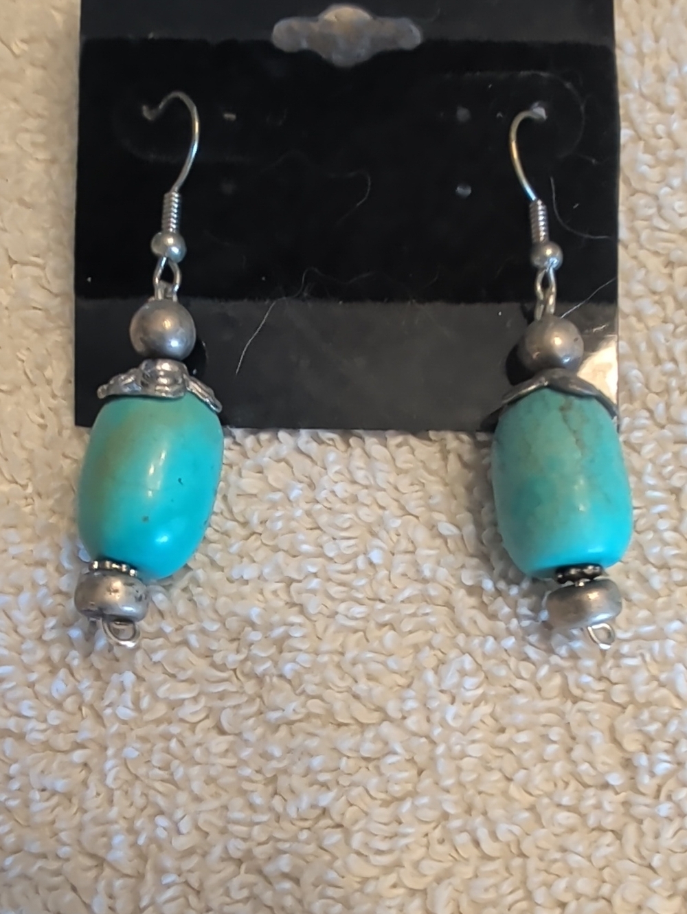Turquoise Bead Drop Earrings - Women Jewelry